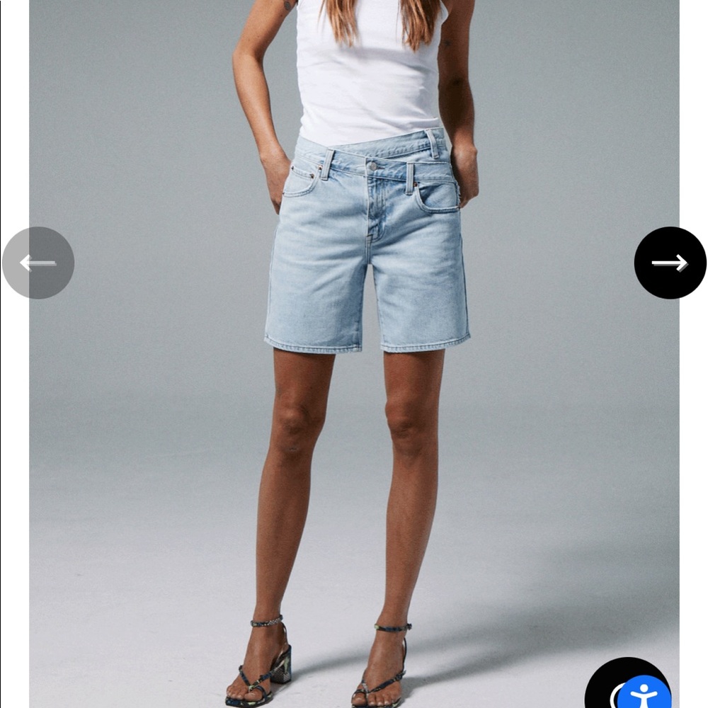 PISTOLA- BOBBIE CROSSOVER SHORT - COLLINS (light denim) - Picture 3 of 7